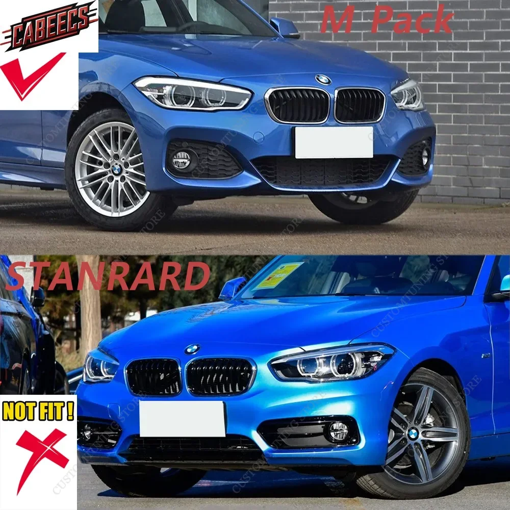 For BMW F20 F21 Maxton Style Front Bumper Lip Spoiler Splitter Diffuser 1 Ser 120i 120d 125i 125d M135i 140i 2015-2019 Bodykits