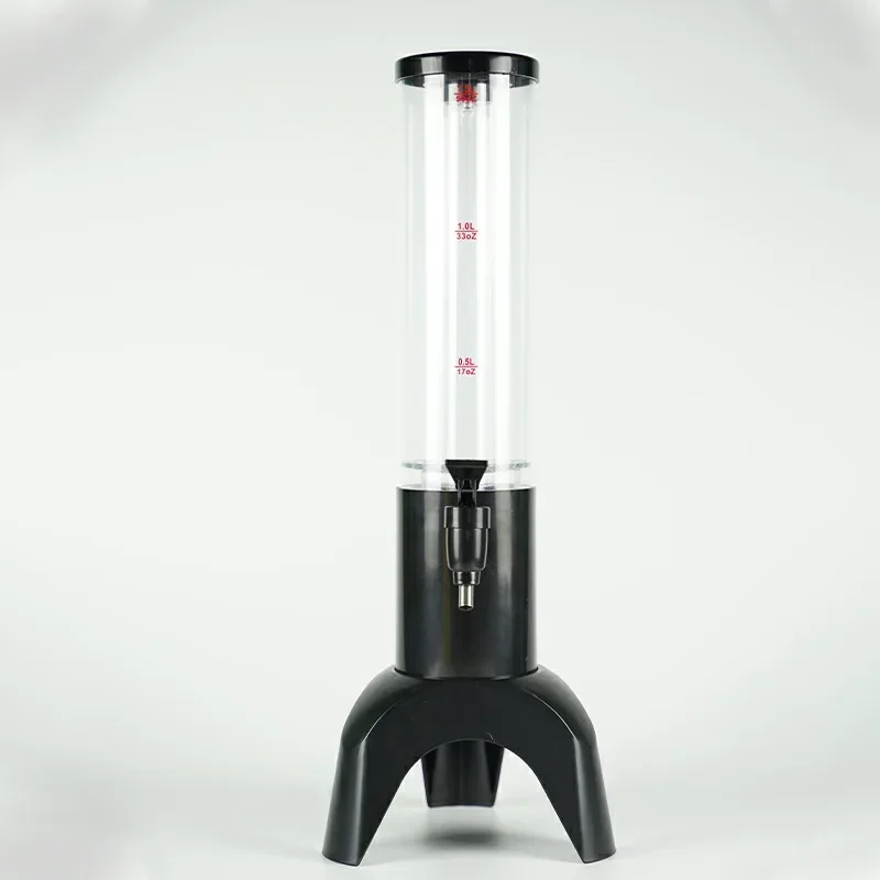1.5L Luminous Beer Tower Drink Dispenser Beer Barrel Mimosa Tower with Light Wine Cannon Set for Parties Bars Pubs Restaurants 2