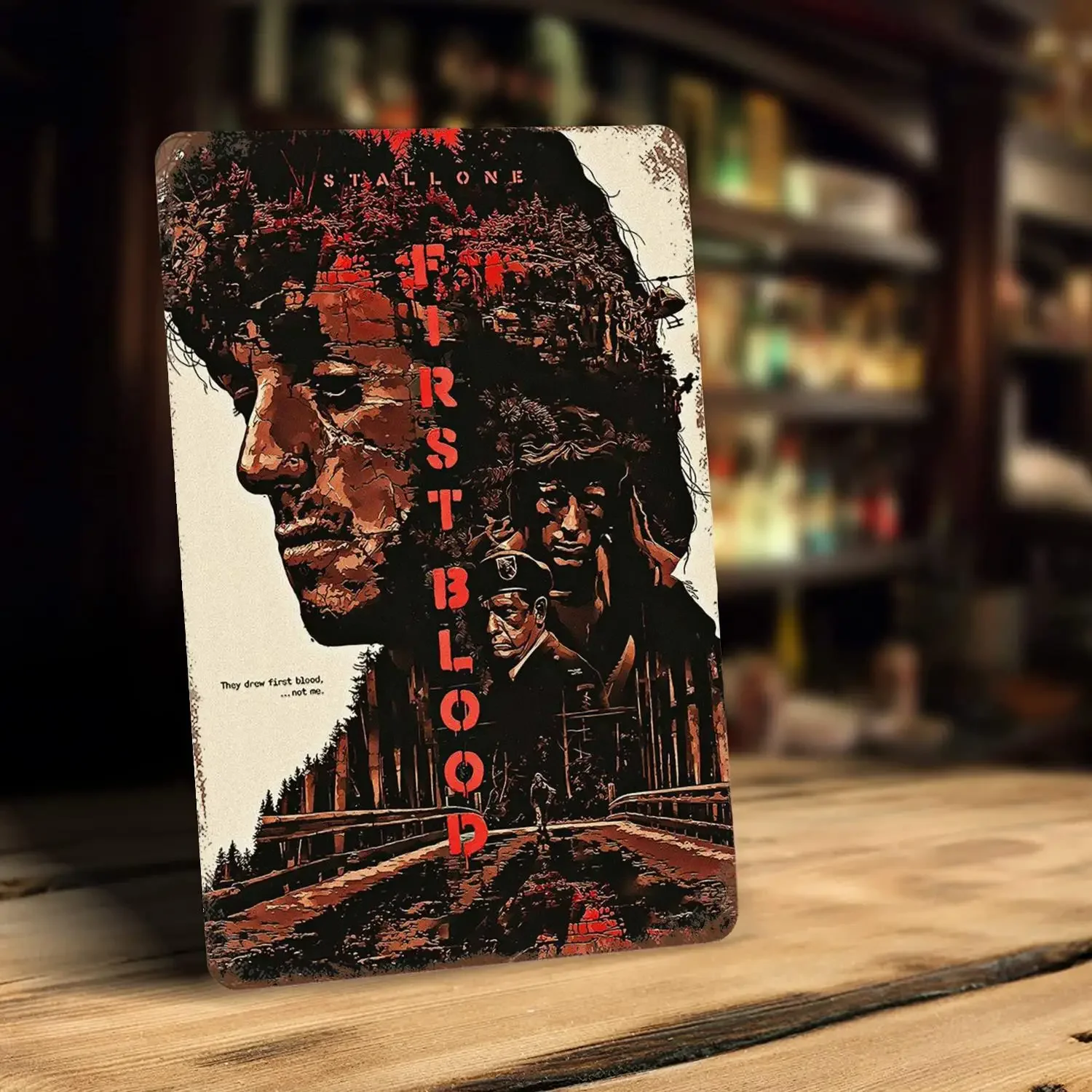 Rambo III (1988)First Blood Metal Signs wall decor Vintage Tin Signs Captain Metal Poster Decor for Bar Pub Club Wall Decoration