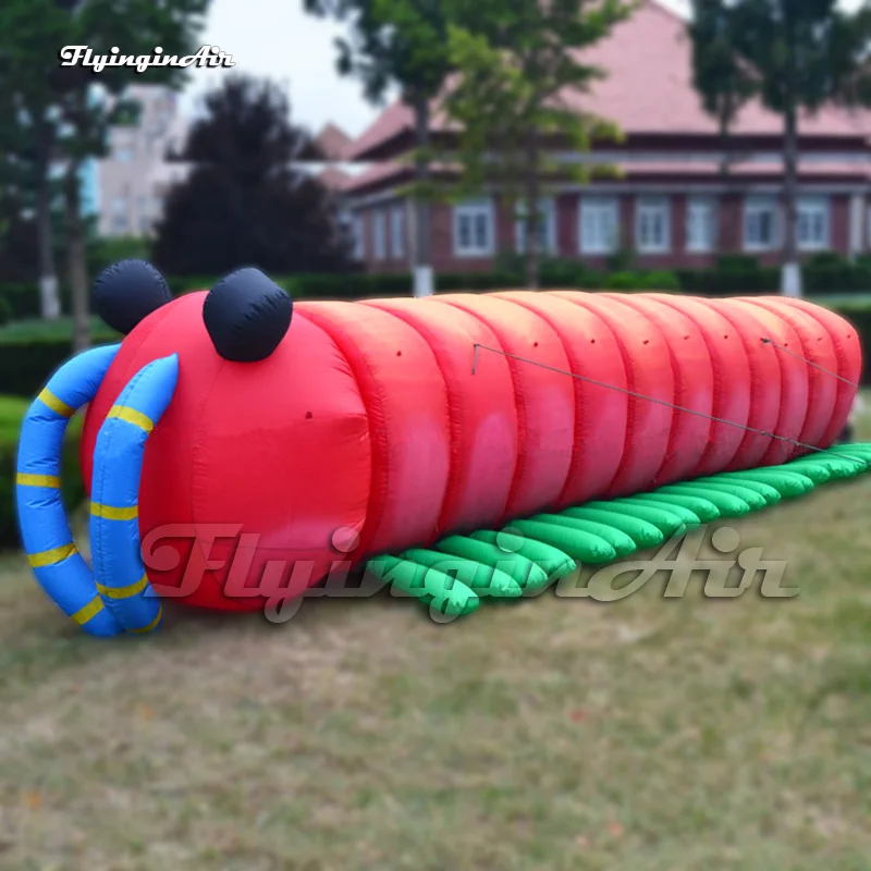 Large Red Inflatable Caterpillar Balloon Cartoon Animal Model For Park Decoration