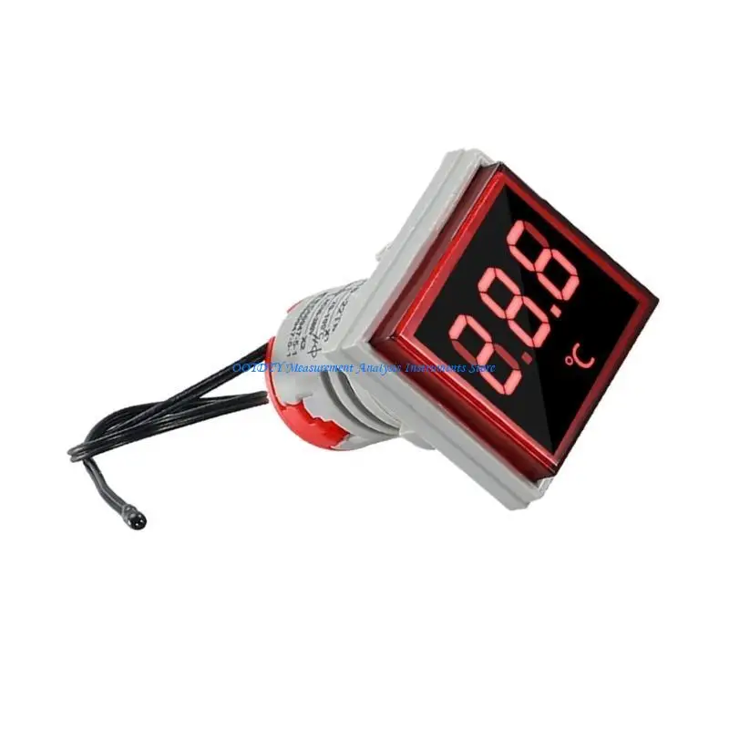 367D 220V -20-199'C Square Digital Thermometers with Low Energy Consumption for Home Office and Laboratory Use