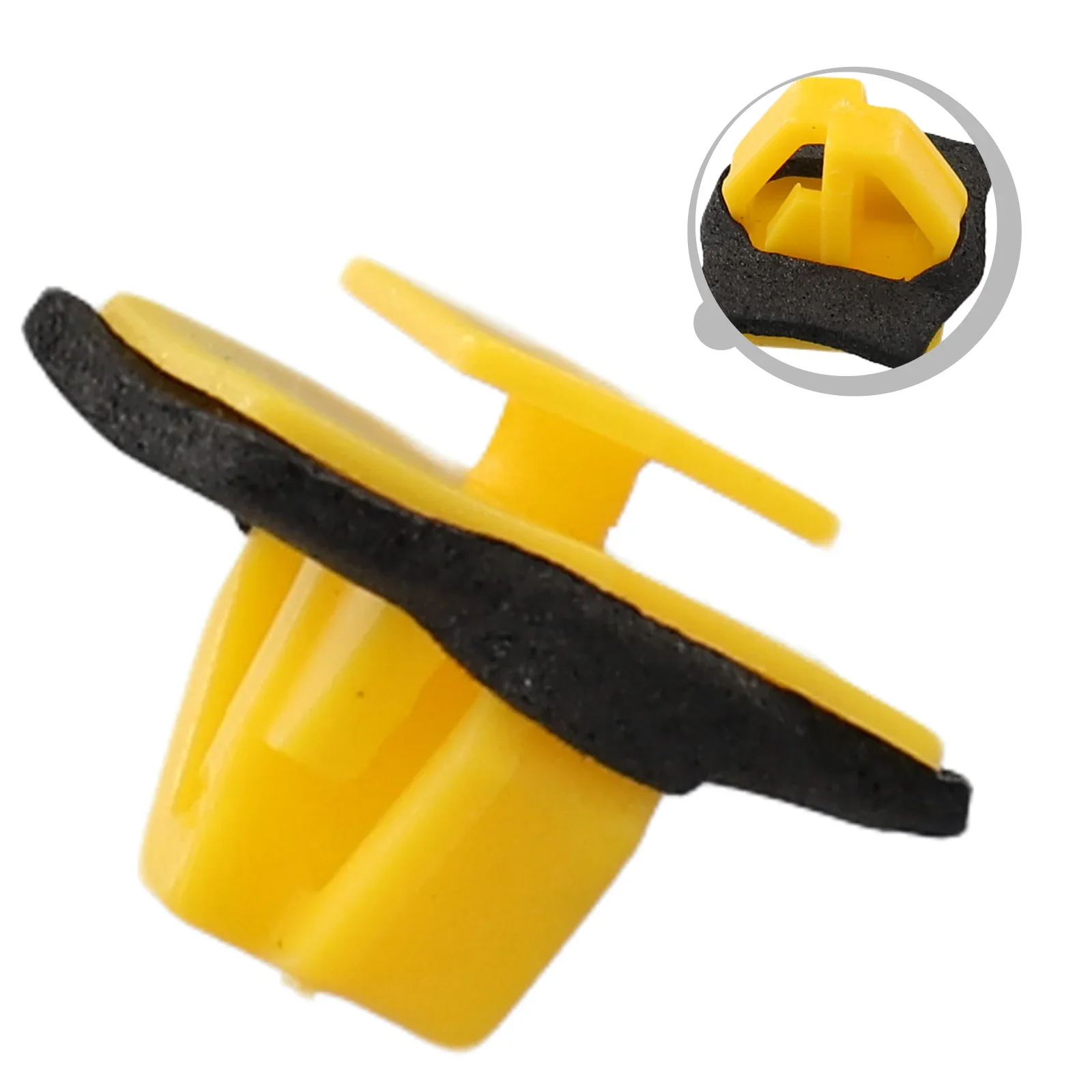 

25X Exterior Sill & Body Side Moulding Retainer Clips For Hyundai 87758-35000 Plastic Yellow Replaces Fastener Rivet Clip Parts