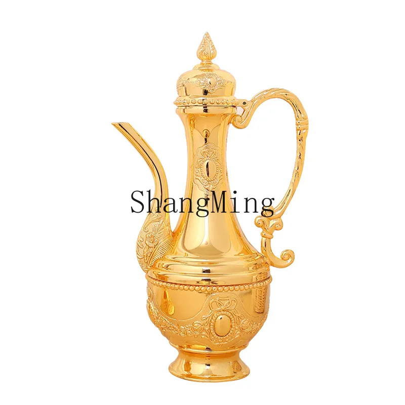 

PYH metal Baijiu wine set, high-end creative wine set gift box 8-piece set, free gift Baijiu cup