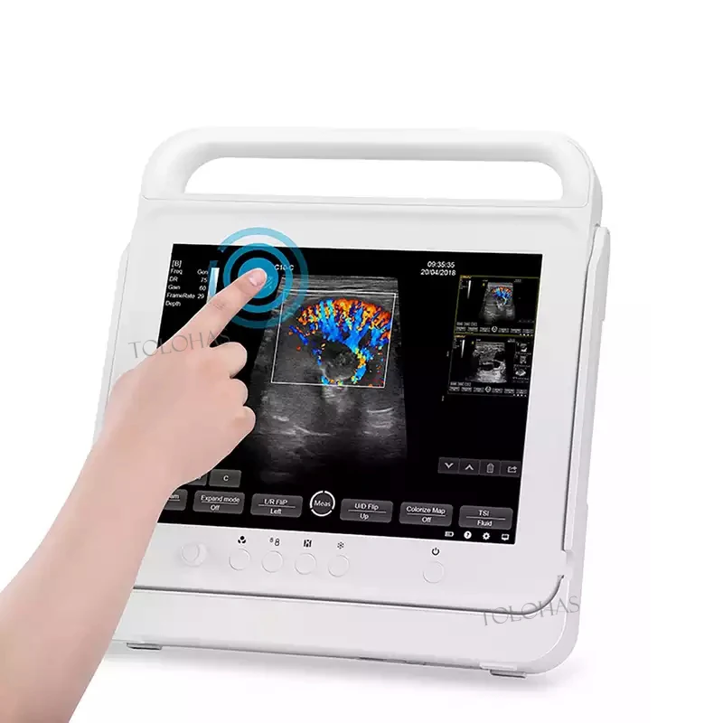 LHAPT50 Big Touch Screen Pet Color Doppler Vet Ultraschallscanner Maschine Niedriger Preis Veterinär-Ultraschall-Doppler