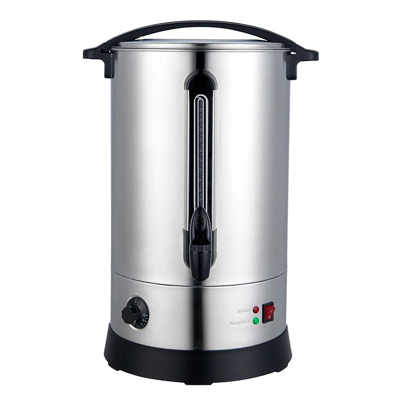 การออกแบบยอดนิยม 35L ไฟฟ้ากาต้มน้ําแบบพกพาสแตนเลส Urn ความร้อนทันทีอุณหภูมิควบคุม Home Hotel น้ําชาห้องครัว