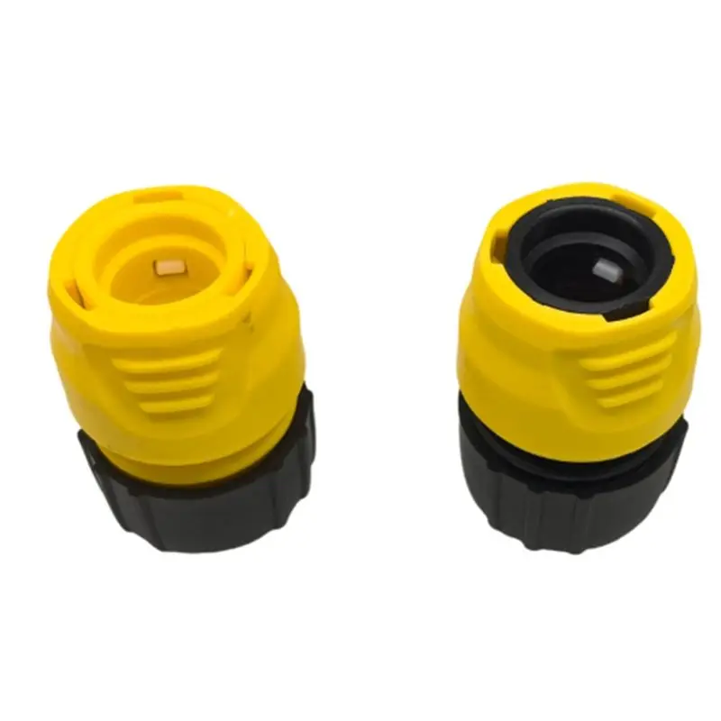 HRBAJ-For Karcher Compatible 3/4 Water Inlet Pipe With 2 Water Pipe Connectors And Gardening Water Stop Hose