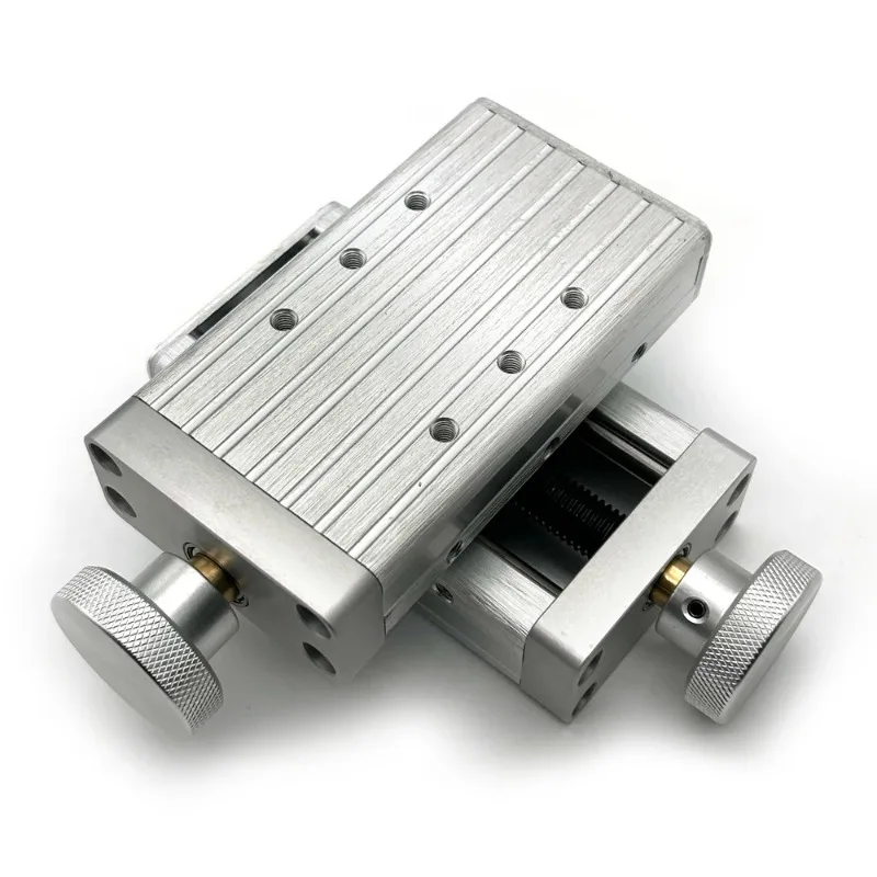 Two-Dimensional Welding Torch Moving Slide Fine-Tuning Torch Holder Cross Table Welding Gun Rack XY Axis Slider Stroke 60MM
