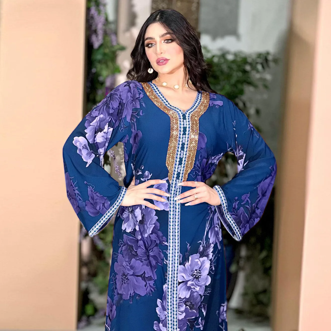 ICCLEK Ladies Dresses Summer Sale Long Dresses For Women Moroccan Caftan Muslim Robe De Soiree Dubai Luxe Morrocan Abaya Luxury