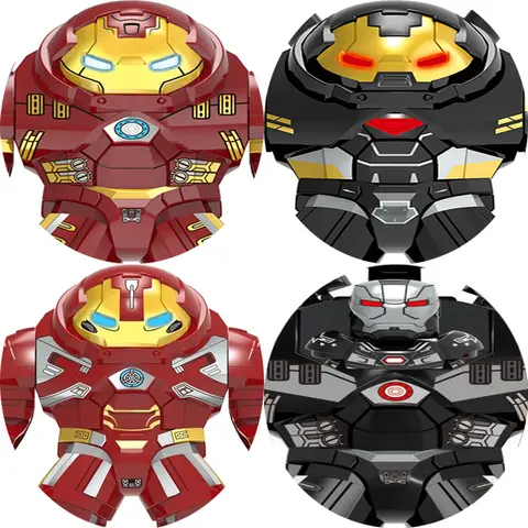 Heros demir Tony Stark Hulkbuster dayağı savaş makinesi modeli MK85 yapı blok oyuncaklar tuğla hediye çocuklar için