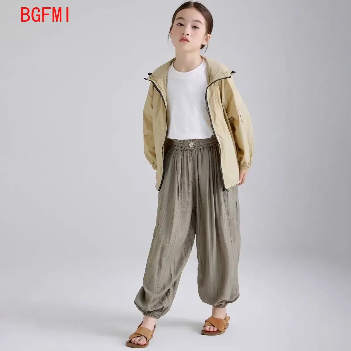 Youth Pants 2025 Spring Summer New Children's Thin Mosquito Repellent Pants Loose Drape Breathable Casual Pants for Boys Girls