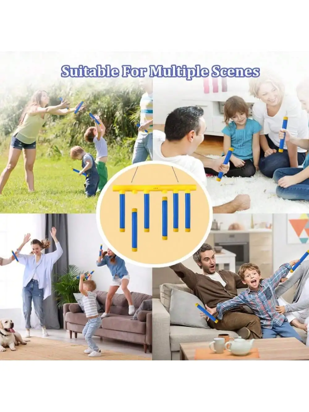 Challenge Falling Sticks Game Machine - Educatieve activiteit voor het trainen van reactievermogen Ouder-kind familiefeestspeelgoed