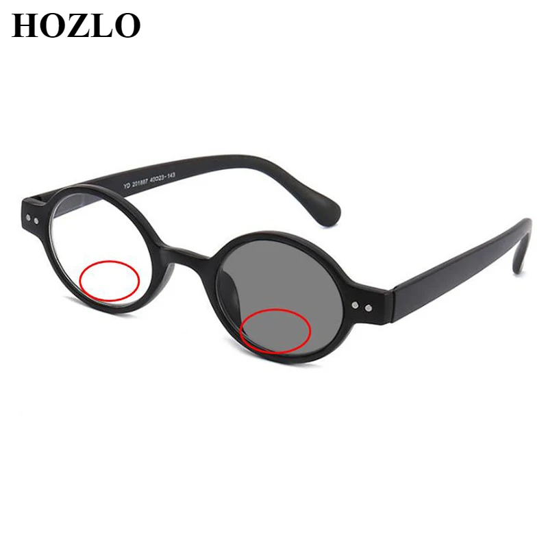 Bifocals Photochromic Reading Sunglasses for Women Men Retro Oval Rivets shades Sun Presbyopic Glasses Magnifier Driving Fishing