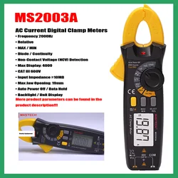 MASTECH MS2003A MS2003B MS2103A MS2103B AC Current Digital Clamp Meter Professional Digital Multimeter