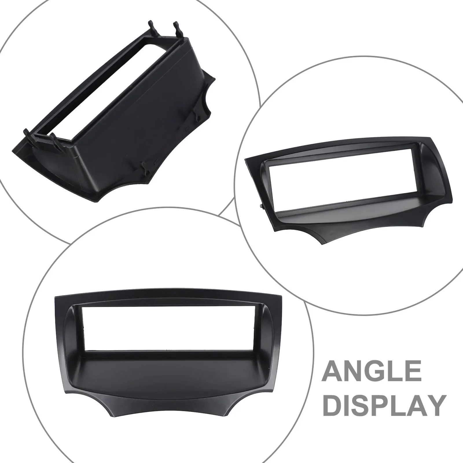 

Car Stereo Fascia Radio Adaptor Black Easy Installation High Reliability Plastic Material Stable Characteristics