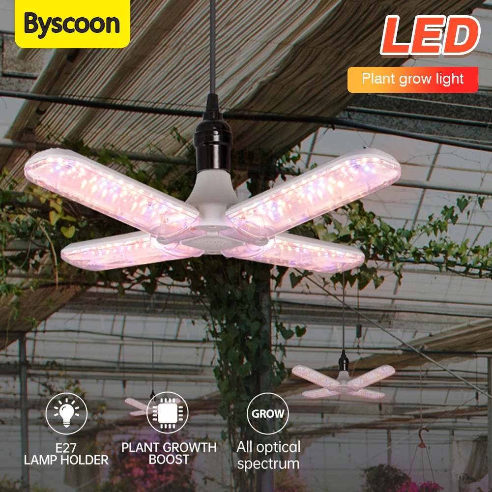 Full Spectrum LED Grow Light Phyto Lamp AC 220V 50W 100W 200W 300W With EU Plug For Greenhouse Hydroponic Plant Growth Lighting