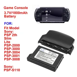 Batería de 1800mAh para consola de juegos Cameron Sino, PSP-S110 para Sony Lite, PSP 2th, PSP-2000, PSP-3000, PSP-3004, Silm, PSP-3001,PSP-3008