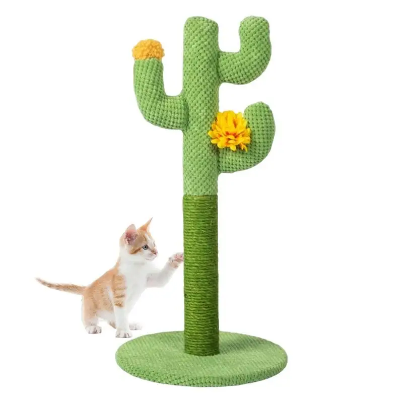 

Cactus Cat Scratcher Tower Cat Scratching Post And Pad Lovely Stable Designed Cat Claw Scratching Post Board For Small Cats