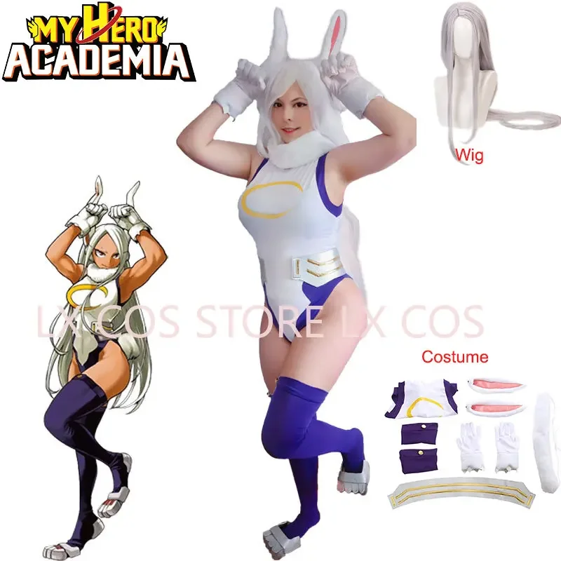 MHA Rabbit Hero Mirko Cosplay Sexy Costume Anime BNHA Rumi Usagiyama Miruko Cosplay Women Anime Clothes