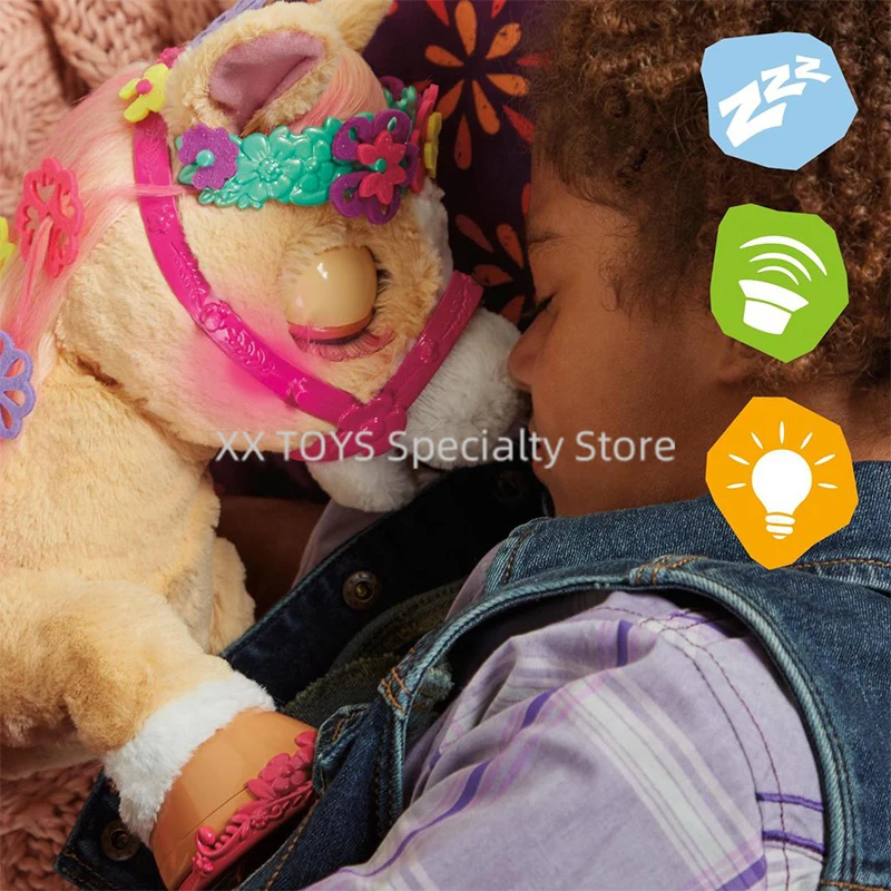 FurReal My Stylin' Pony Cinnamon Toy Dazzlin' Dimples My Playful Dolphin Elektroniczne Zwierzątka Domowe Interaktywne Pluszaki z Wokalizacją