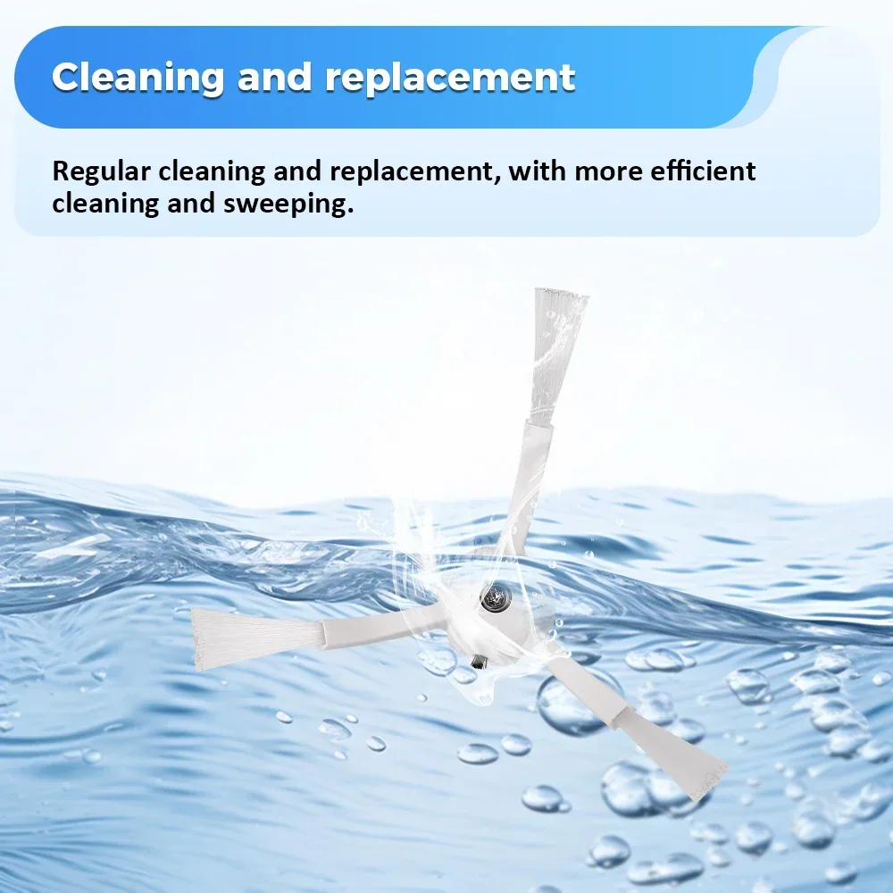 Side Brush For Xiaomi 1S For Roborock S6 S6 Pure S50 S5 Max G20S S8 MAX E25 E35 Q5 Pro/ Q5 Pro+/ Q8 Max/Q8 Max+ Robot Vacuum