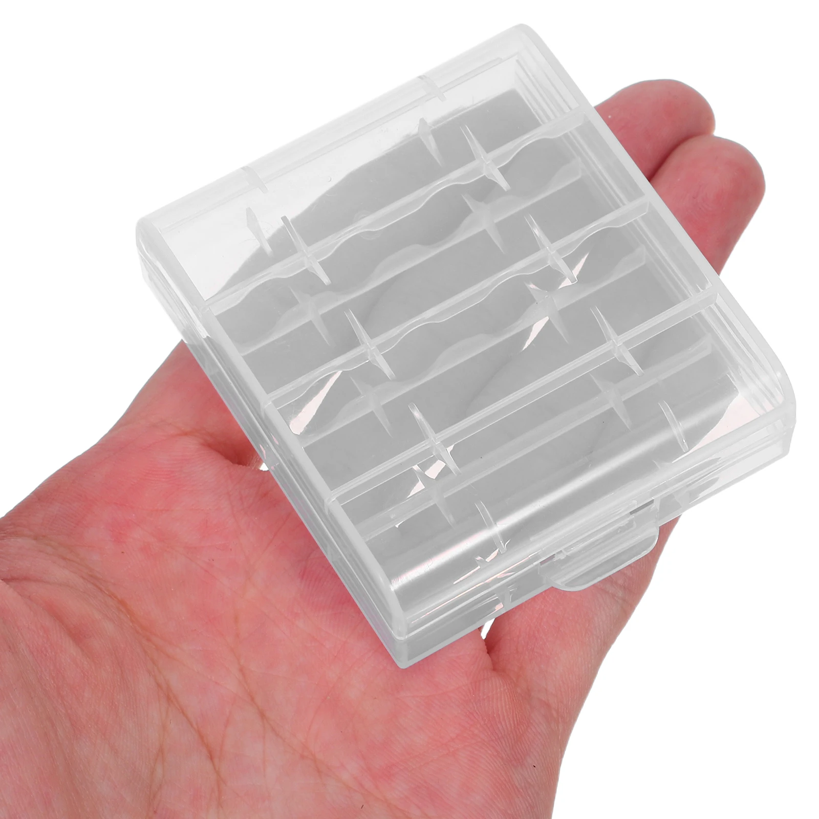 

12pcs Storage Box Transparent PP AAA Container Sturdy Organizer Case for AA AAA Batteries Separated Compartment Home