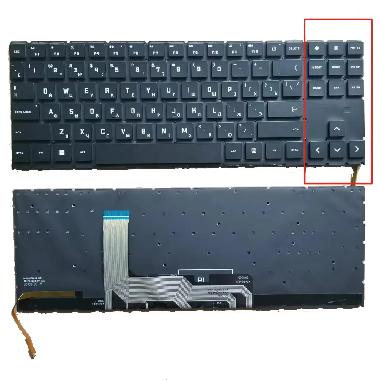 Keyboard For HP OMEN 15-EN 15-EK TPN-Q236 TPN-Q238 15-EK0019NR 15-EN0010CA With Backlit Russian RU Layout