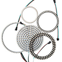 WS2812B RGB Full Color Round Pixel Ring Individually Addressable DIY Led Circle Modules SMD 5050 WS2812 IC Led Light DC5V