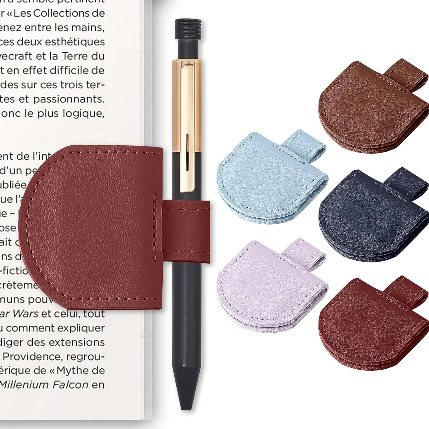 

New Colorful Pen holder and Bookmark 2-in-1 Magnetic Multi-Tool-Magnetic Pen Loop Holder,for Notebooks, Journals, Calendars