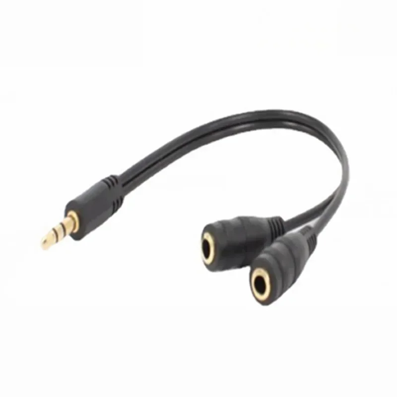 6.35 Mm Male To 2 6.35 Mm Female Adapter Cable 1/4 6.35mm Plug To Dual 6.35mm Jack Y Splitter Stereo Audio Cord Hardware