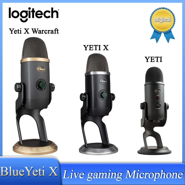 Logitech Blue Yeti X USB Microphone Simple Packages Live Gaming  Professional Condenser Metering With World of Warcraft Edition - AliExpress