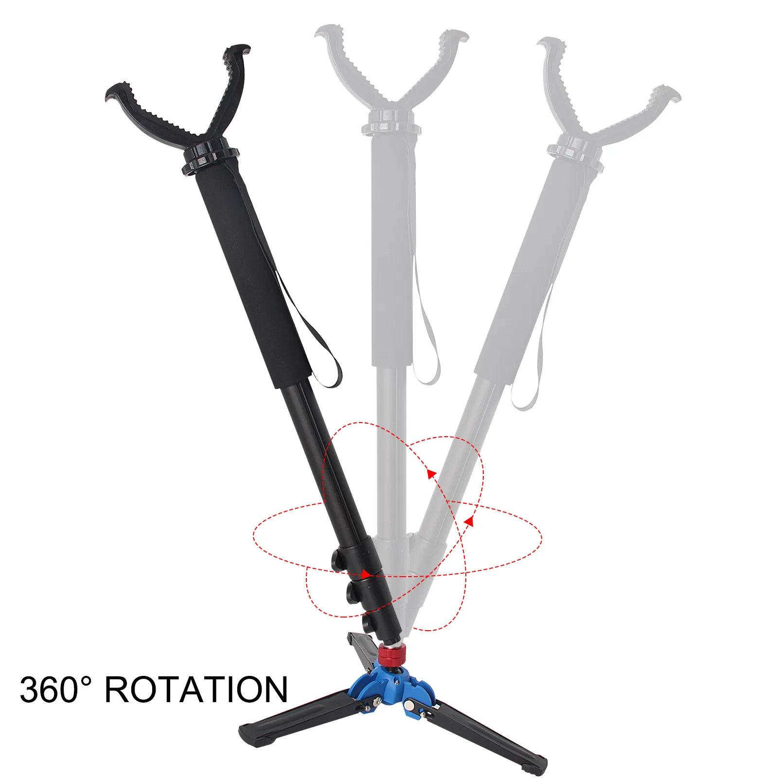 3 Types Outdoor Hunting Shooting Holder Portable Threelegged Bracket Aluminum Telescopic Shooting Head Rack Equipment