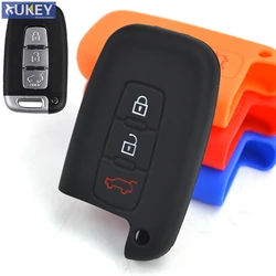 3 Button Silicone Remote Key Cover Case Fob For Hyundai Equus Genesis Veloster for KIA Sportage Optima Soul Azera Sorento