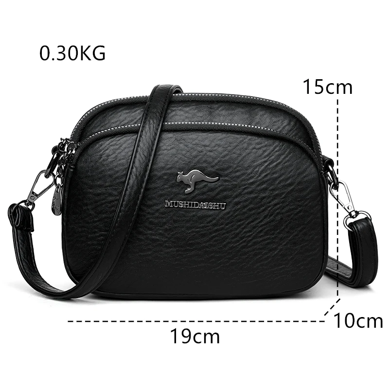 Luxury Shoulder Messenger Bag Handbags Purses Designer  Women Bag Ladies Many Pocket Bags Branded Soft Leather Sac A Main