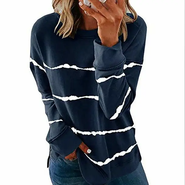 

Женская футболка с капюшоном в полоску, повседневный стиль, стандартная длина рукава, другой материал, 100% хлопок, удобная посадка, зима 2016 г.