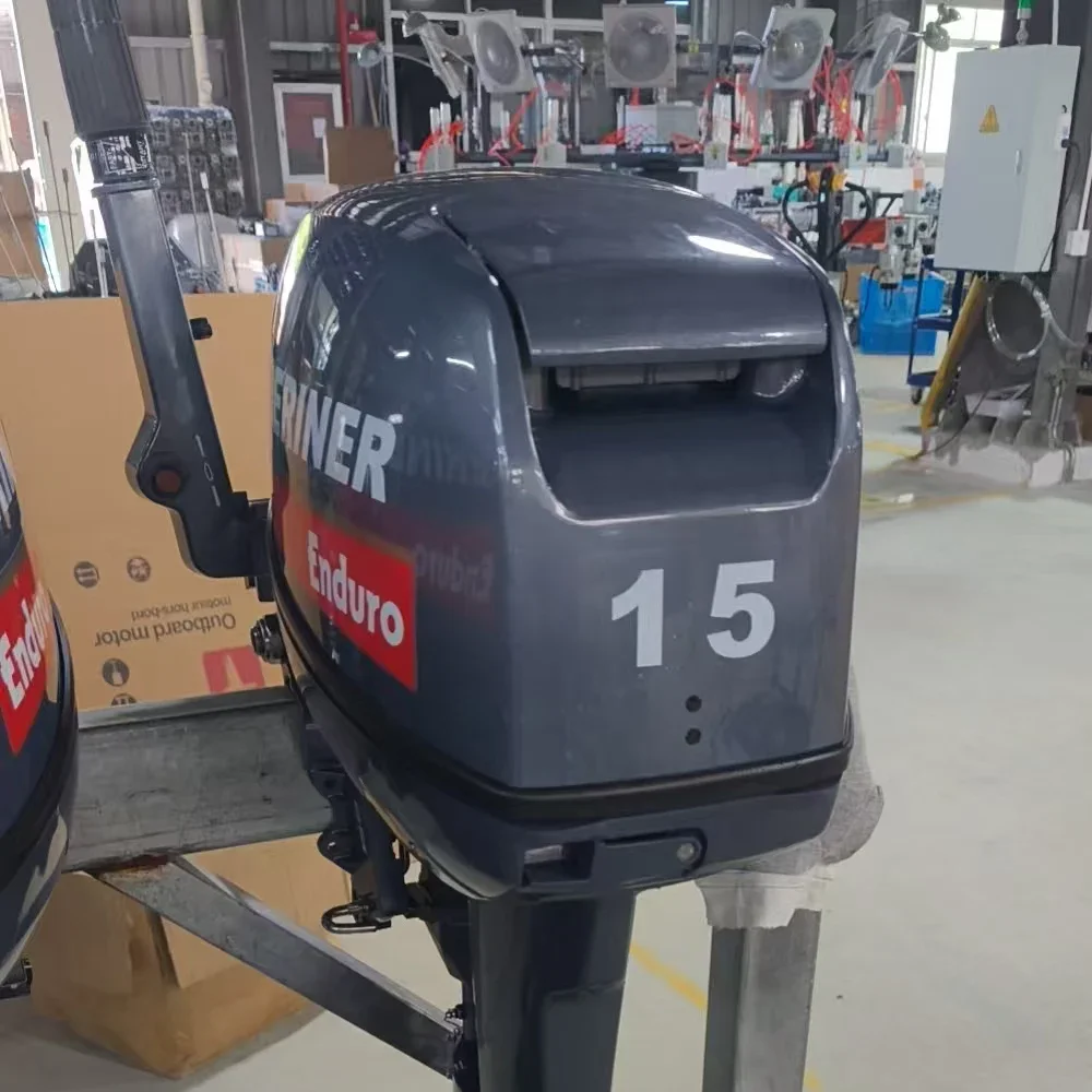 6B4 محرك خارجي قصير وطويل رمح 2 السكتة الدماغية 15HP محرّك القارب لياماها إندورو صالح صياد