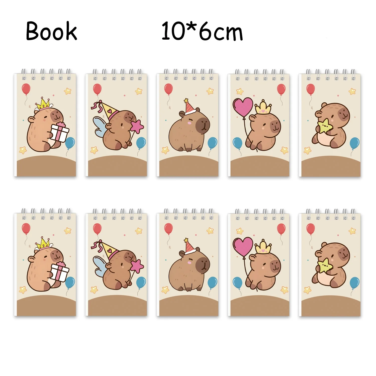 Capybara Spiral Book Coil Notebook Capybara Journal Diary Schedules Daily Plan List Notepad School Favors Stationery Supplies