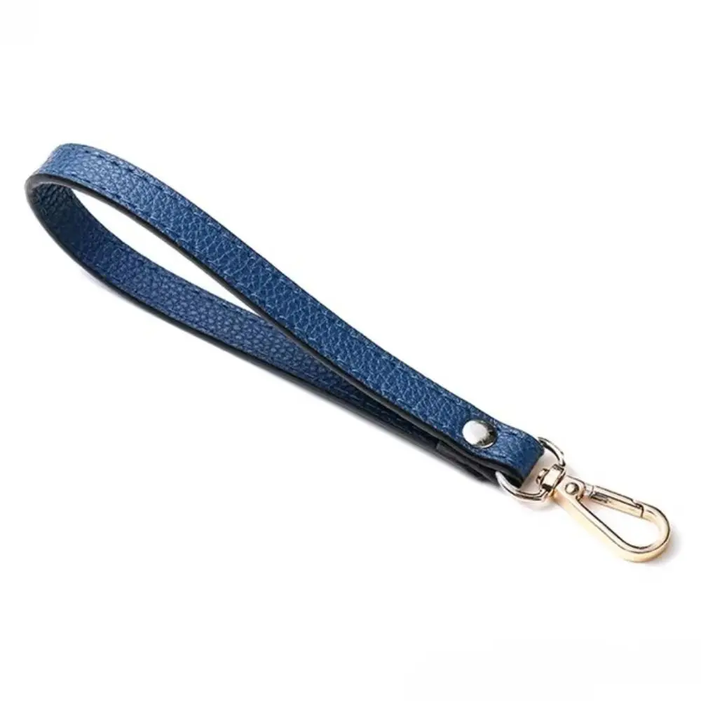 Simple PU Leather Bag Wrist Strap Solid Color Soft Purse Handle Replacement Wallet Belt Bag Accessories