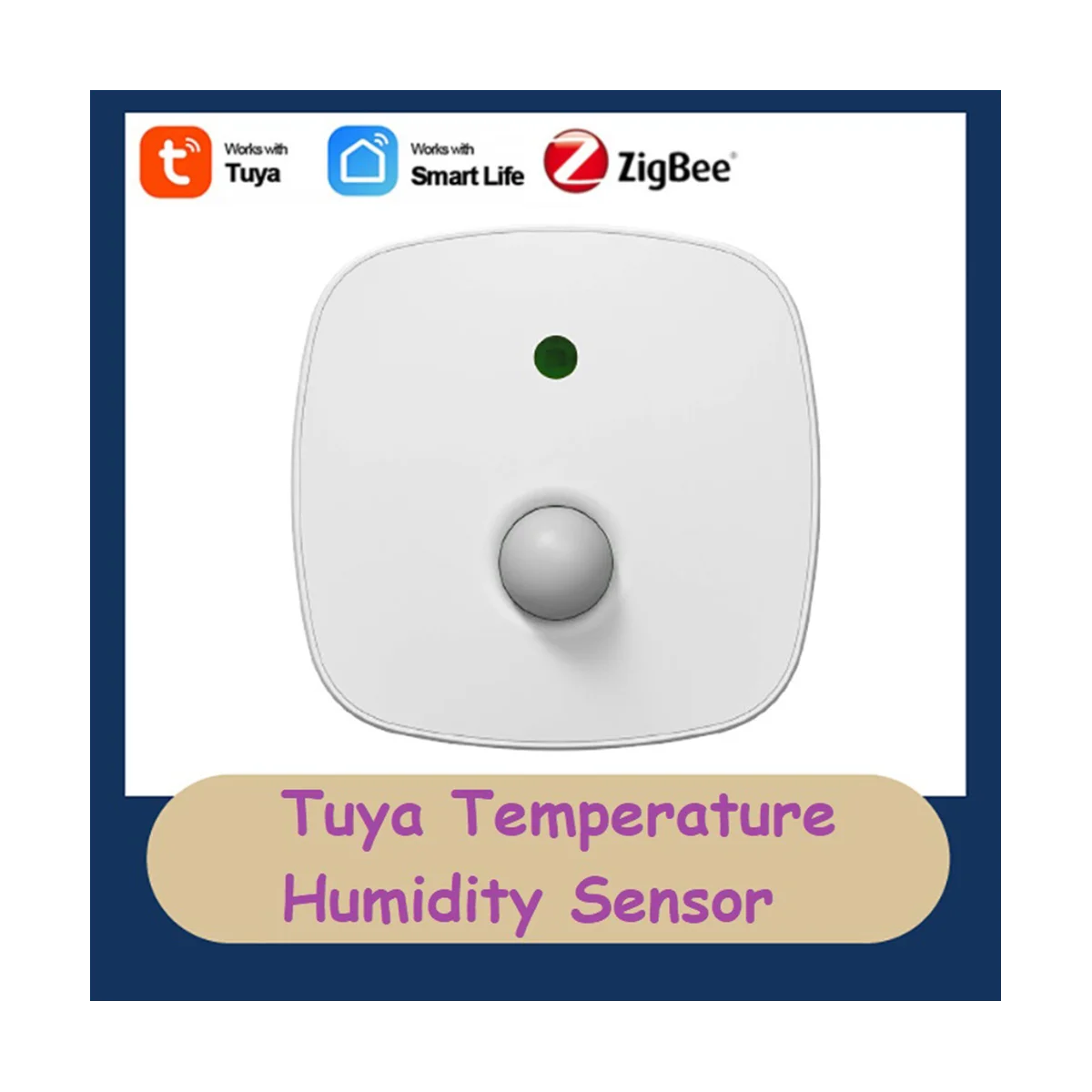 Tuya ZigBee Smart Temperature Humidity Sensor Infrared Motion Sensing Detector APP Control Hygrometer Thermometer