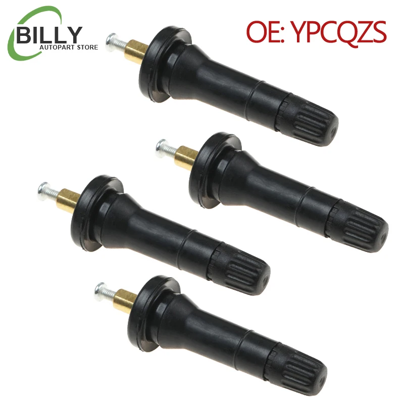 YAOPEI 4pcs YPCQZS TPMS Tire Valves for Buick Ford Alloy Tubeless Valve Tyre Pressure Monitoring System Sensor Stem