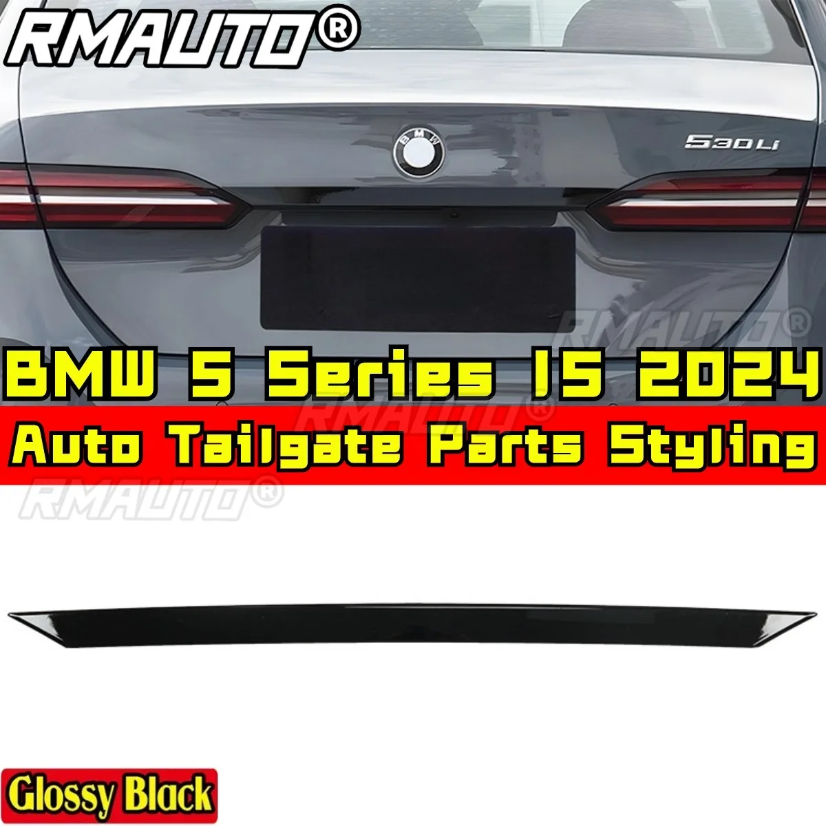 

Car Trunk Protection Lip Compatible with BMW 5 Series I5 2024 Body Kit Tailgate Decorative Strip Car Accessories