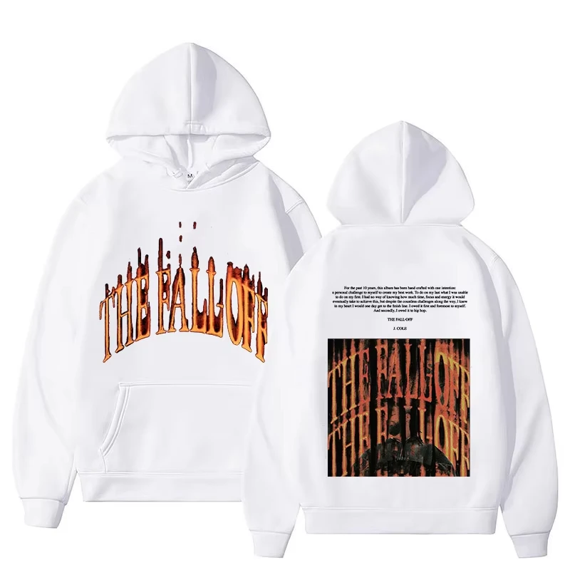 Sudaderas con capucha J Cole THE FALL OFF para hombre y mujer, sudaderas de otoño e invierno, jerséis de manga larga, ropa de calle Unisex, moda para hombre y mujer con capucha
