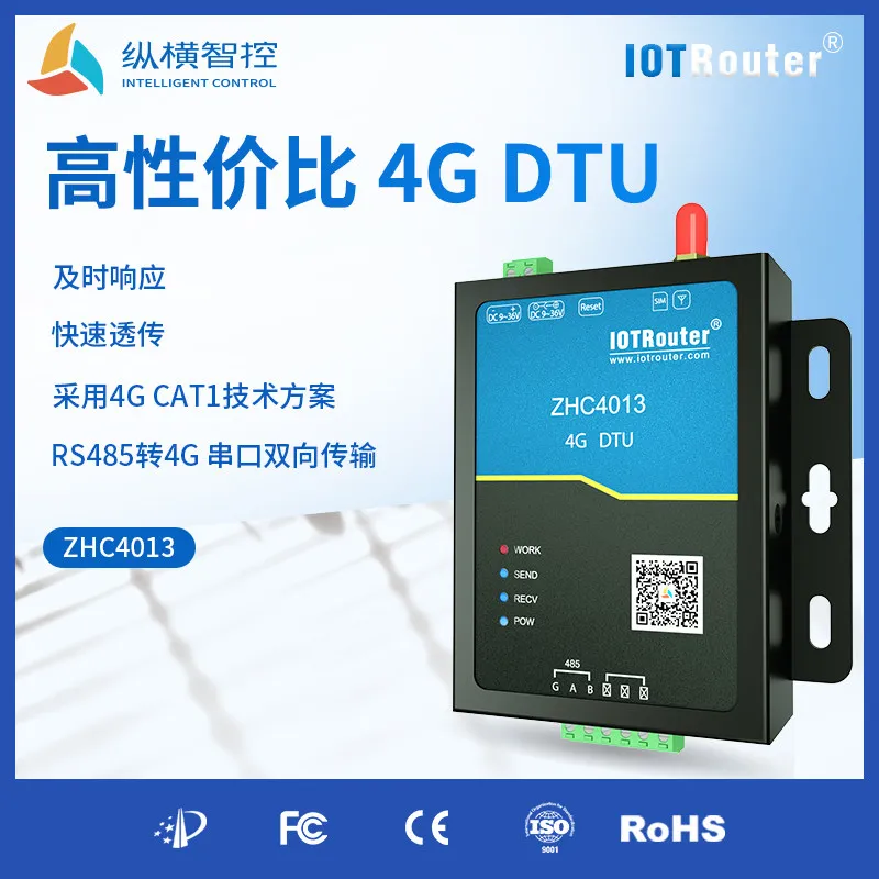 4G data transmission module: DTU bidirectional transmission, modbus, RTU/TCP, point-to-point wireless remote communication,