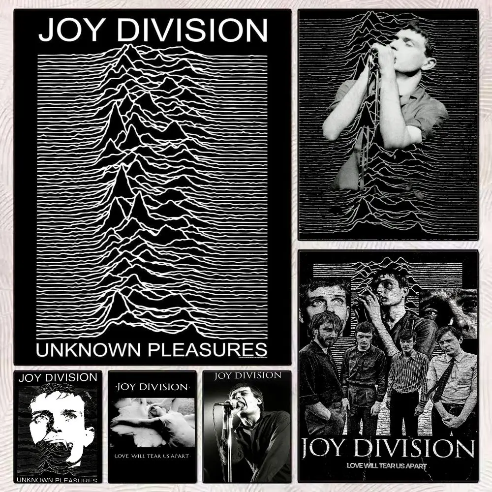 Band J-Joy Division Painting Calligraphy Aesthetic Canvas Wall Poster Modern Room Bedroom Cafe Wall Artwork