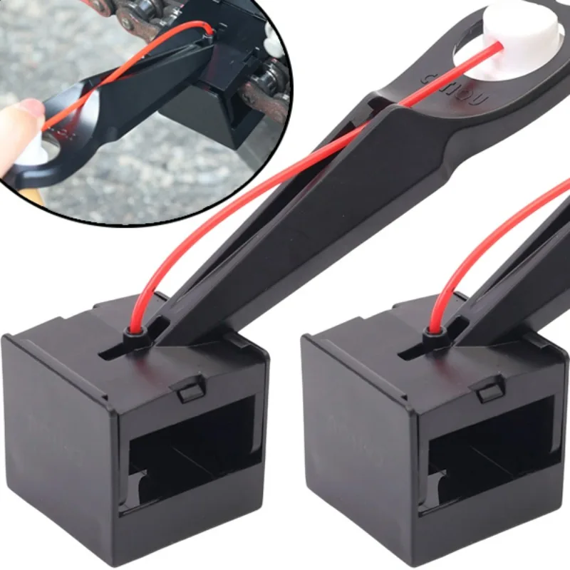 Engrasador de cadena de motocicleta, engranajes de pulverización, desviador de aceite montado en cadena, aplicador de lubricante de cadena de Motor, limpiador de cadenas, herramienta de reparación de mantenimiento