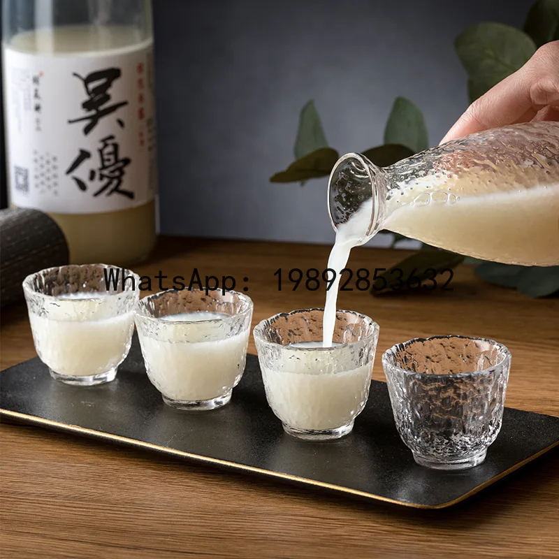 Small wine glass suit sake set  bottle high-looking fruit wine glass winefor home wine dispenser glass