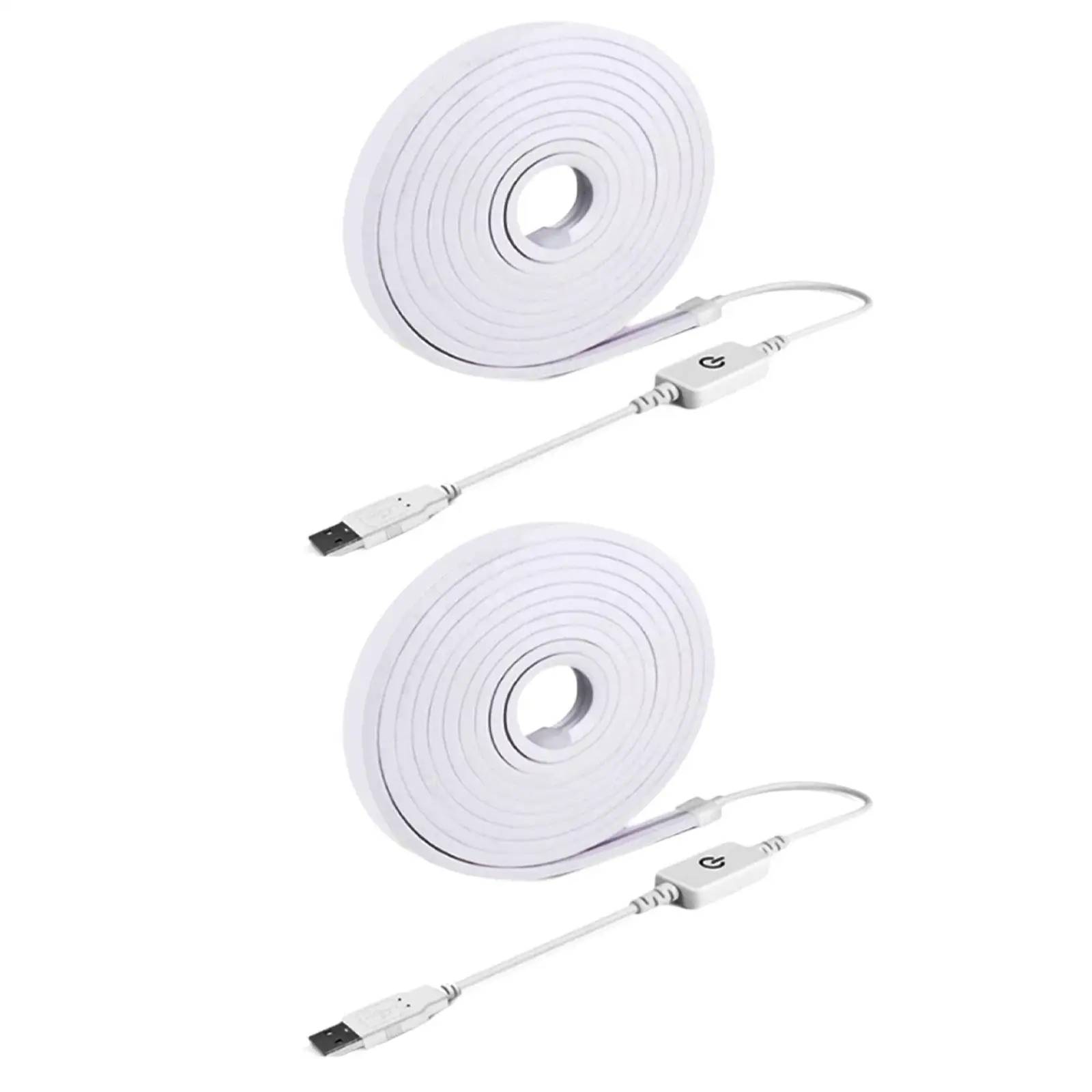 USB Neon Lights 1M Devices Lighting Upgrade for Bedroom USB Port Flexible Shape Mapping Bendable Under Cabinet LED Strip Light