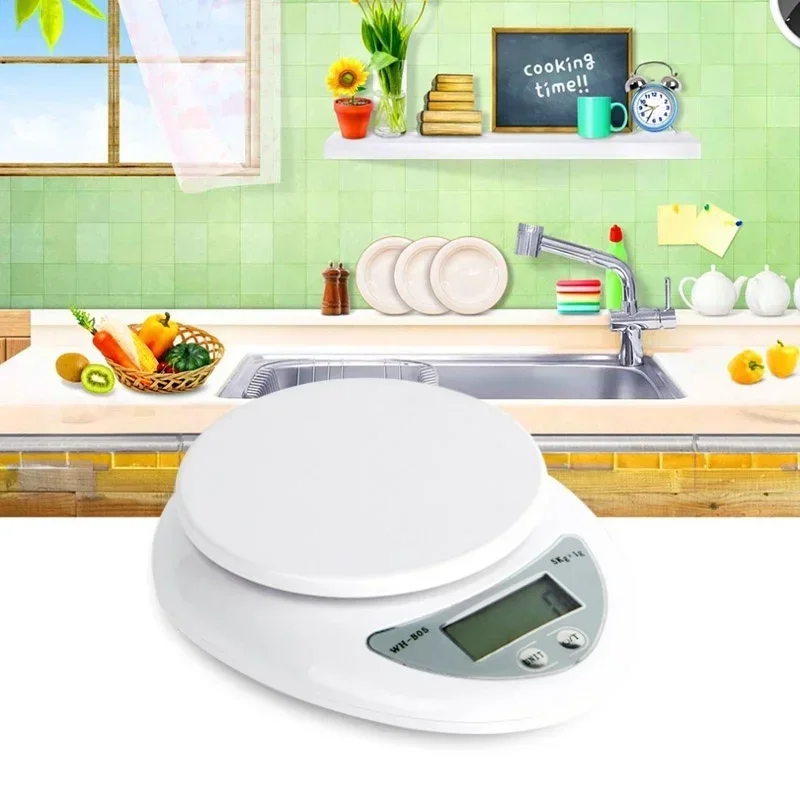 Household Kitchen Convenience Tools New 5 Kg 5000g / 1g Dietary Food Household Scales Kitchen Accessories Supplies Tools