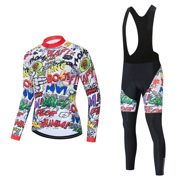 Cycling Clothing for Men Long Bib Set Autumn Maillot Cyclisme Sleeve Bicycle Clothes 2025 Mens Pants Uniforms Equipment Man Suit