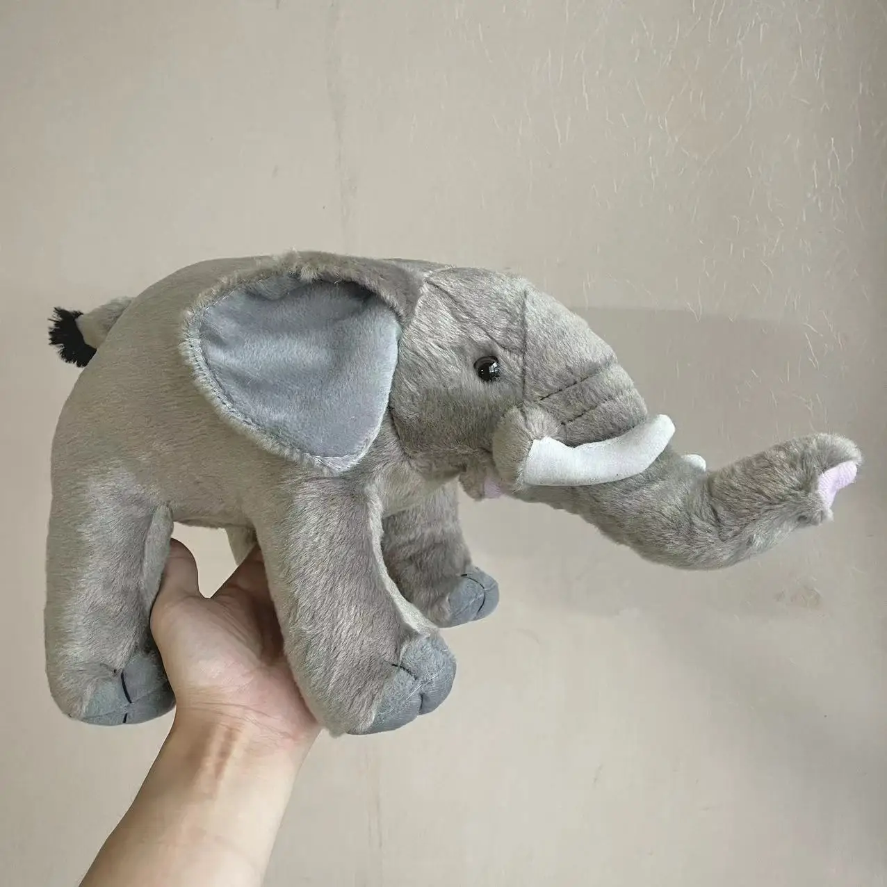 Ins Style Soft Long Nose Elephant peluche farcito animale realistico peluche Baby Plushie Doll cuscino per dormire per regalo per bambini