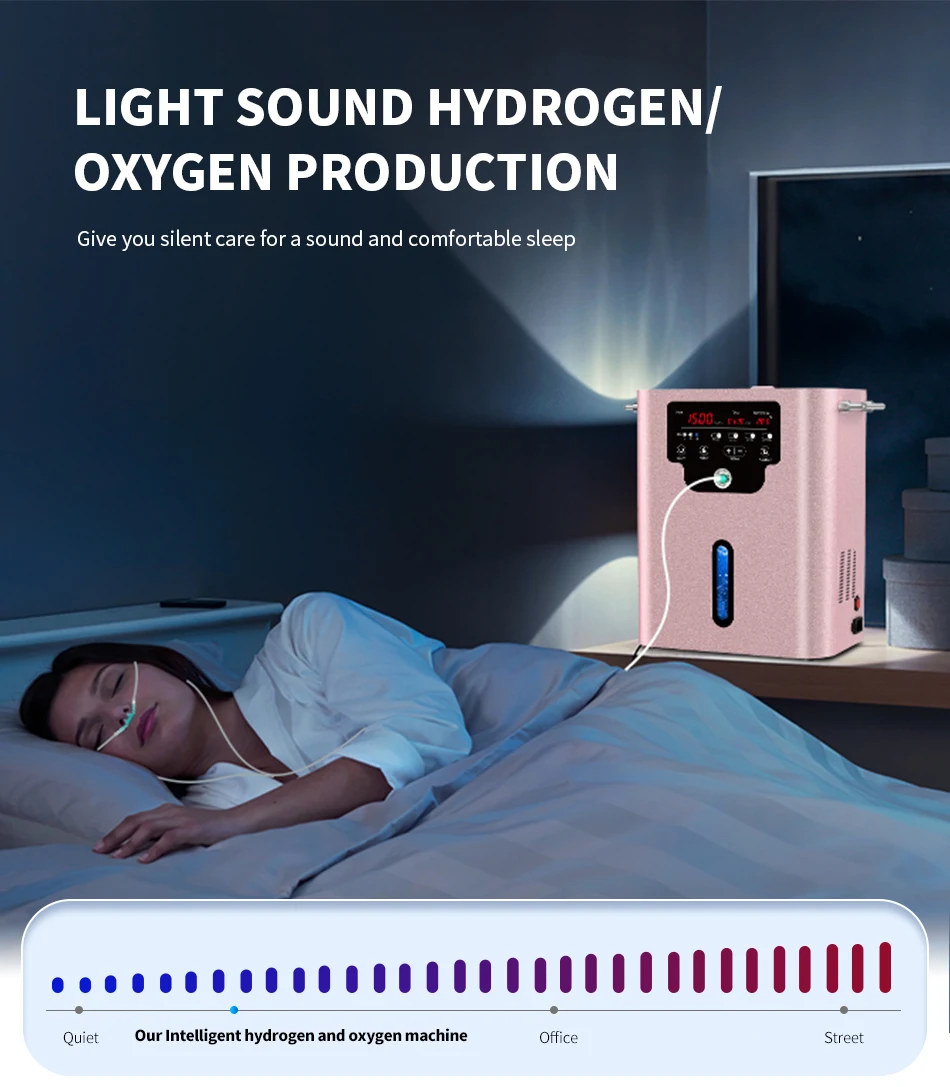 Premium 1500ml Wasserstoff-Inhalationsgerät Wasserstoff-Sauerstoff-Generator HHO-Inhalator SPE PEM Smart Display Heimwellness SUYZEKO – Detail 13